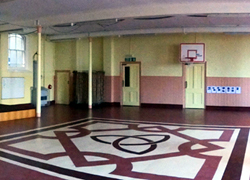 Large hall with kitchen and serving area available for hire (46K)